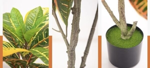 Artificial Croton Plants