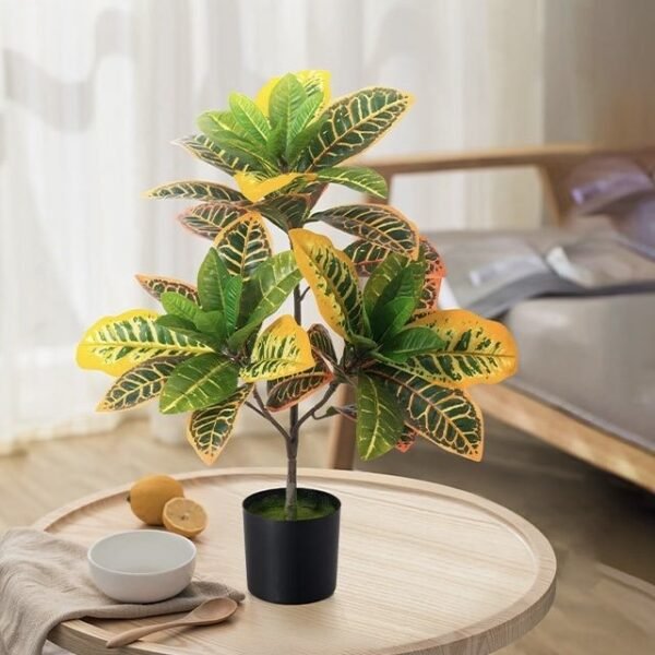 Artificial Croton Plants