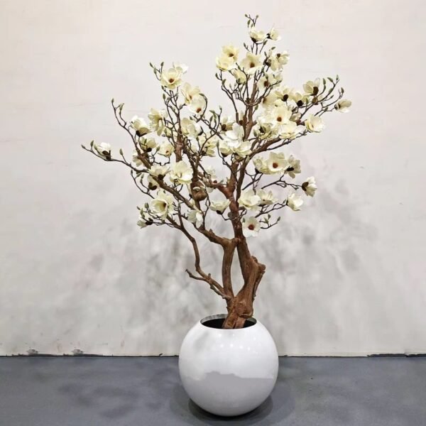 Artificial Magnolia Tree In Pot