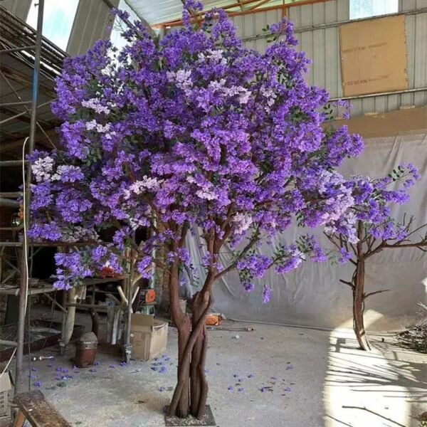 Artificial Purple Blossom Tree