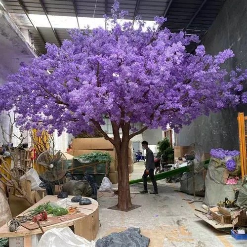 Artificial Purple Blossom Tree