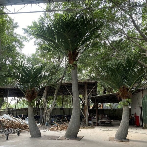 Artificial Curved Coconut Tree