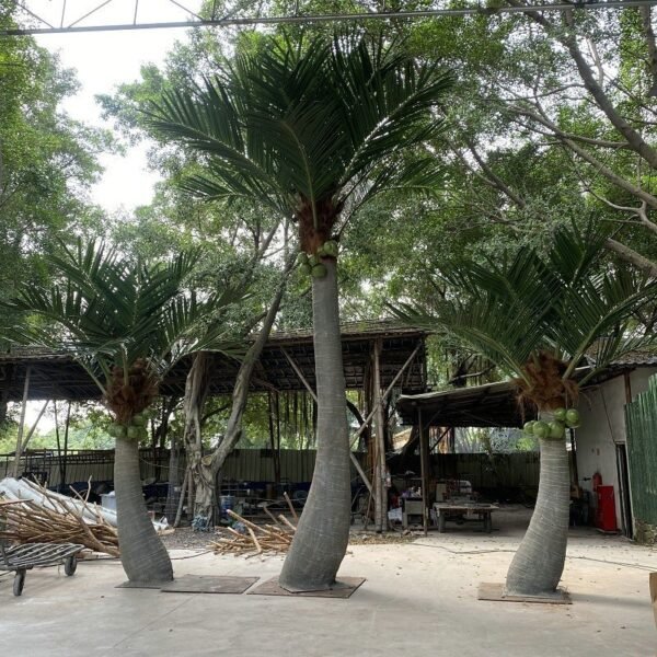 Artificial Curved Coconut Tree
